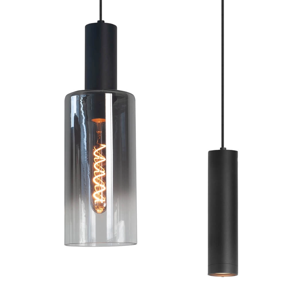 Hanglamp Perugia zwart - 3x E27 - 2x GU10 Highlight 8718379046964