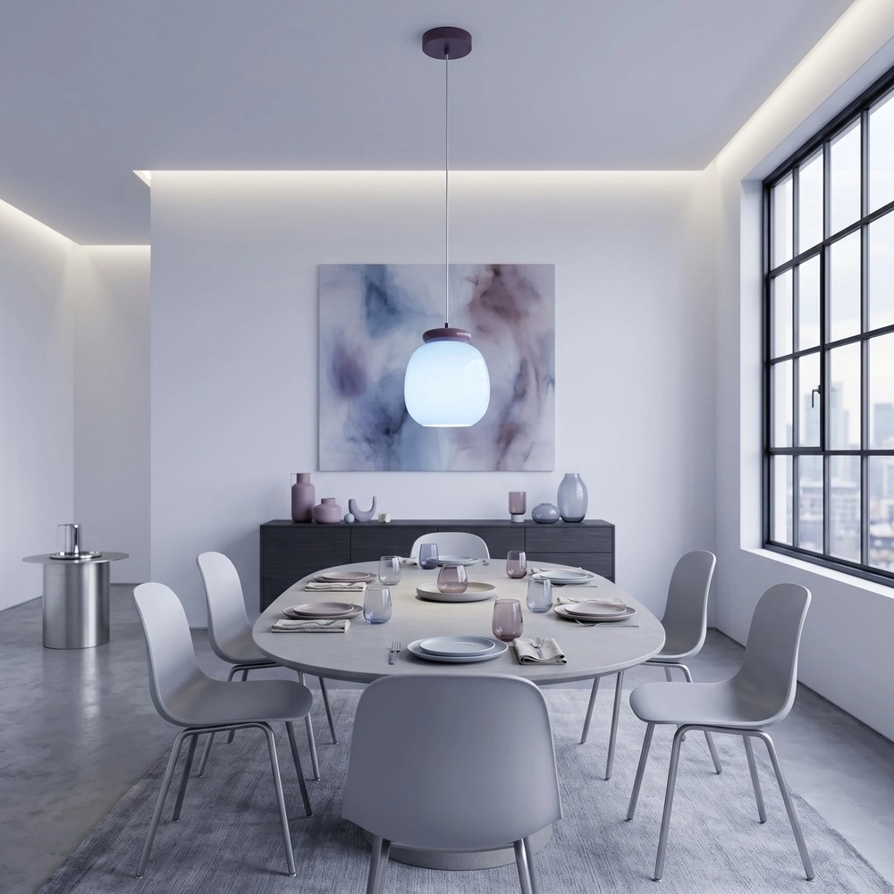 Design hanglamp Berardelli blauw met paars Ø 23cm Eglo 9008606404940