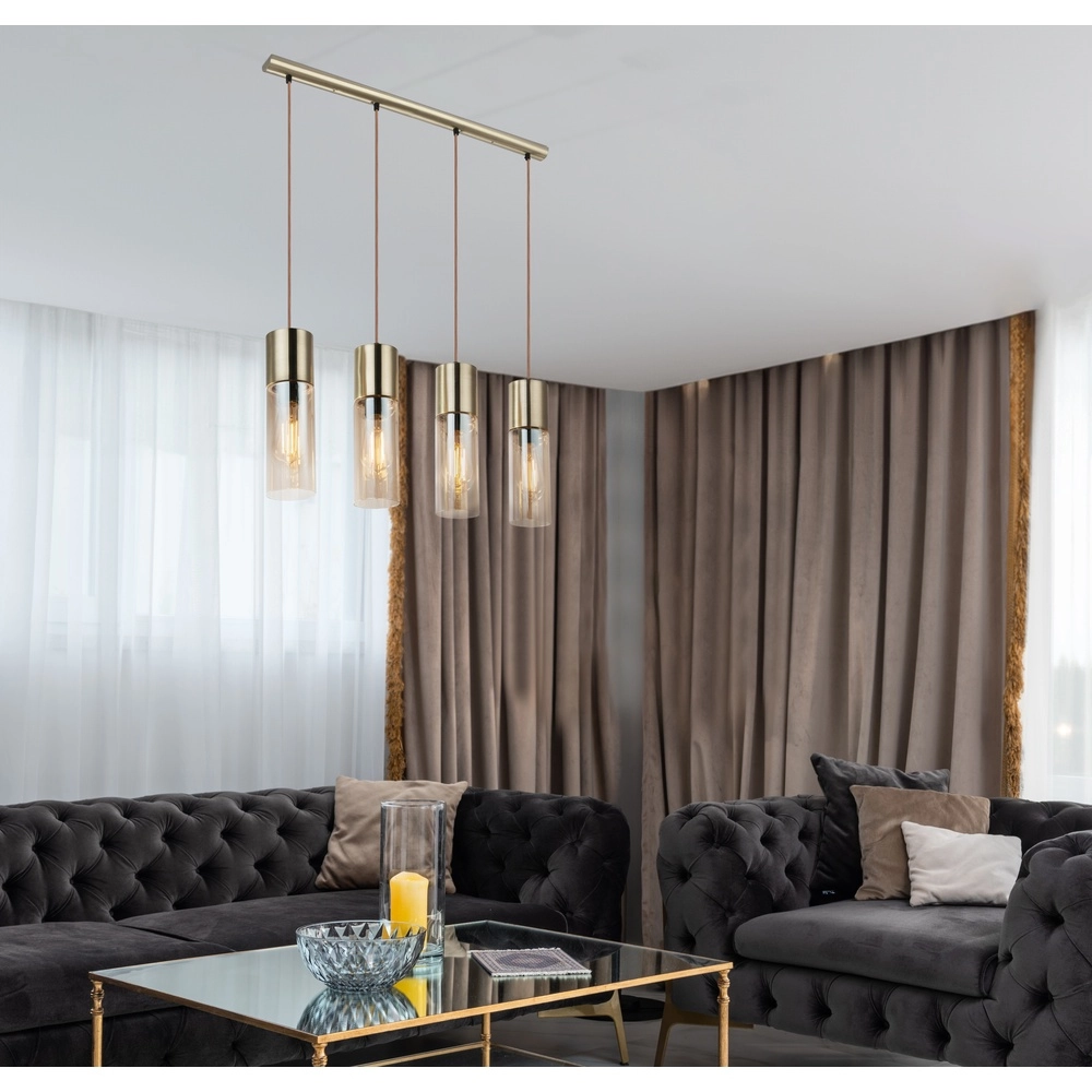 4-lichts hanglamp Annika goud design Globo 9007371370214