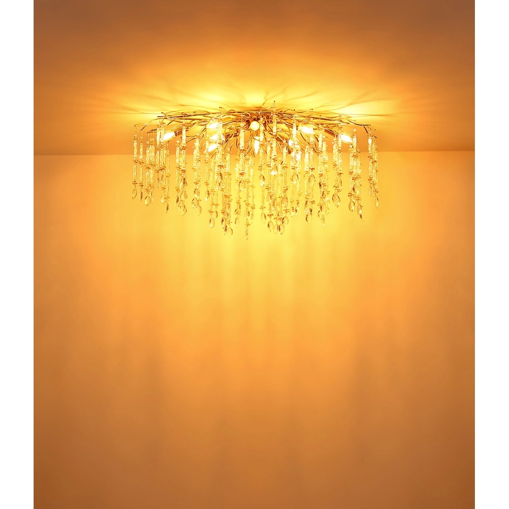 Plafondlamp Gloria 100cm goud Globo 9007371575985
