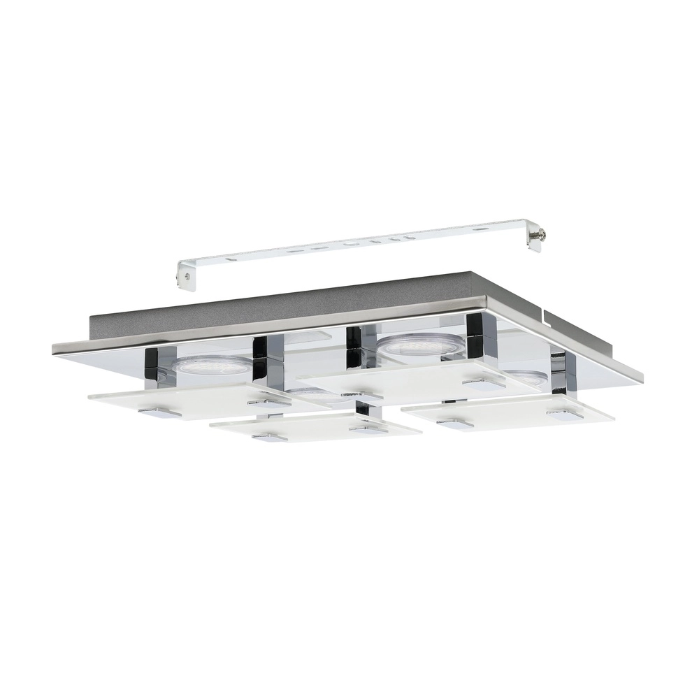 Moderne plafondlamp Vicaro 4-lichts chroom Eglo 9002759933142