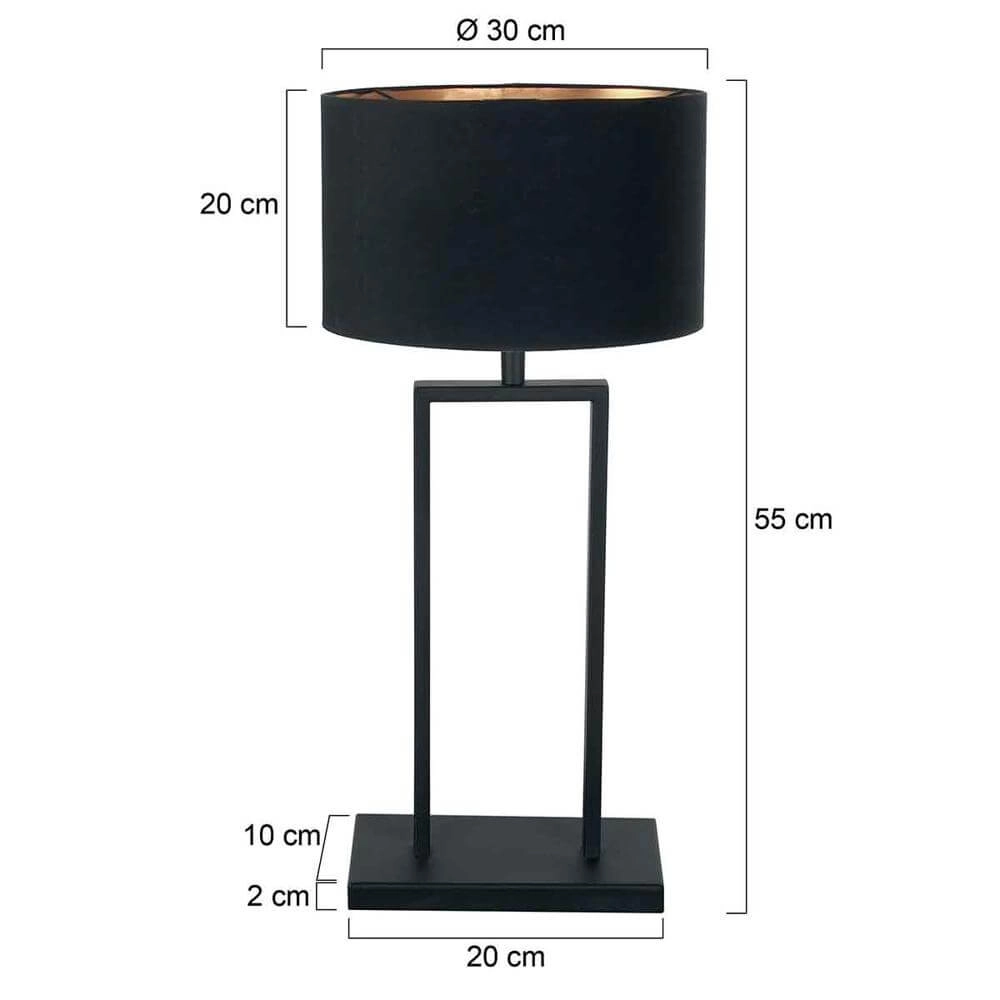 Tafellamp Stang zwart Steinhauer 8712746175660