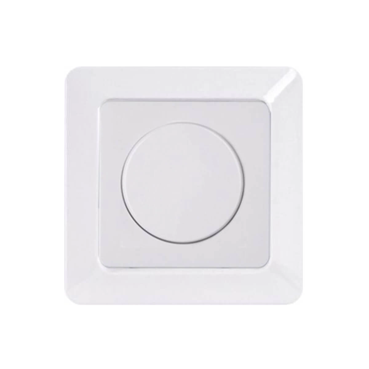 Witte Dimmer cover voor inbouwdimmer