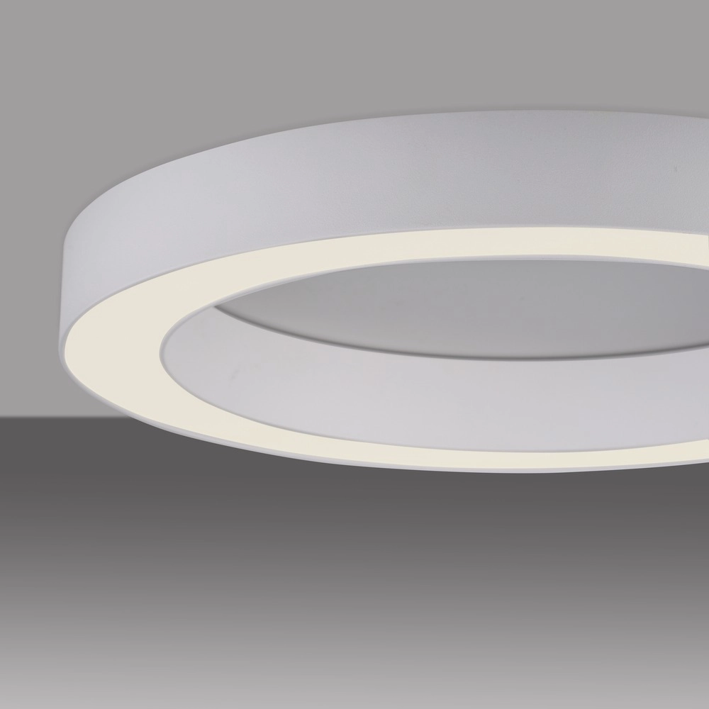 Strakke led plafondlamp Pure Lines Round Ø 35cm - wit Paul Neuhaus 4012248395226