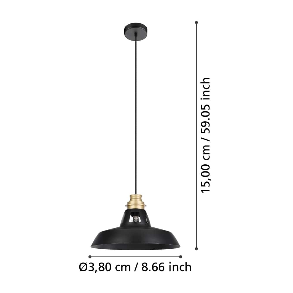 Hanglamp landelijk Espinardo Ø 38cm Stars of Light 9008606243358