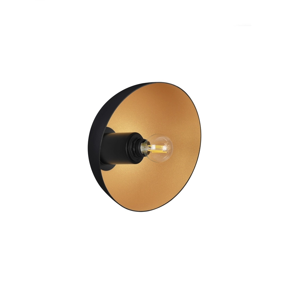 Design wandlamp Onia zwart met goud Lyora 5212017458179