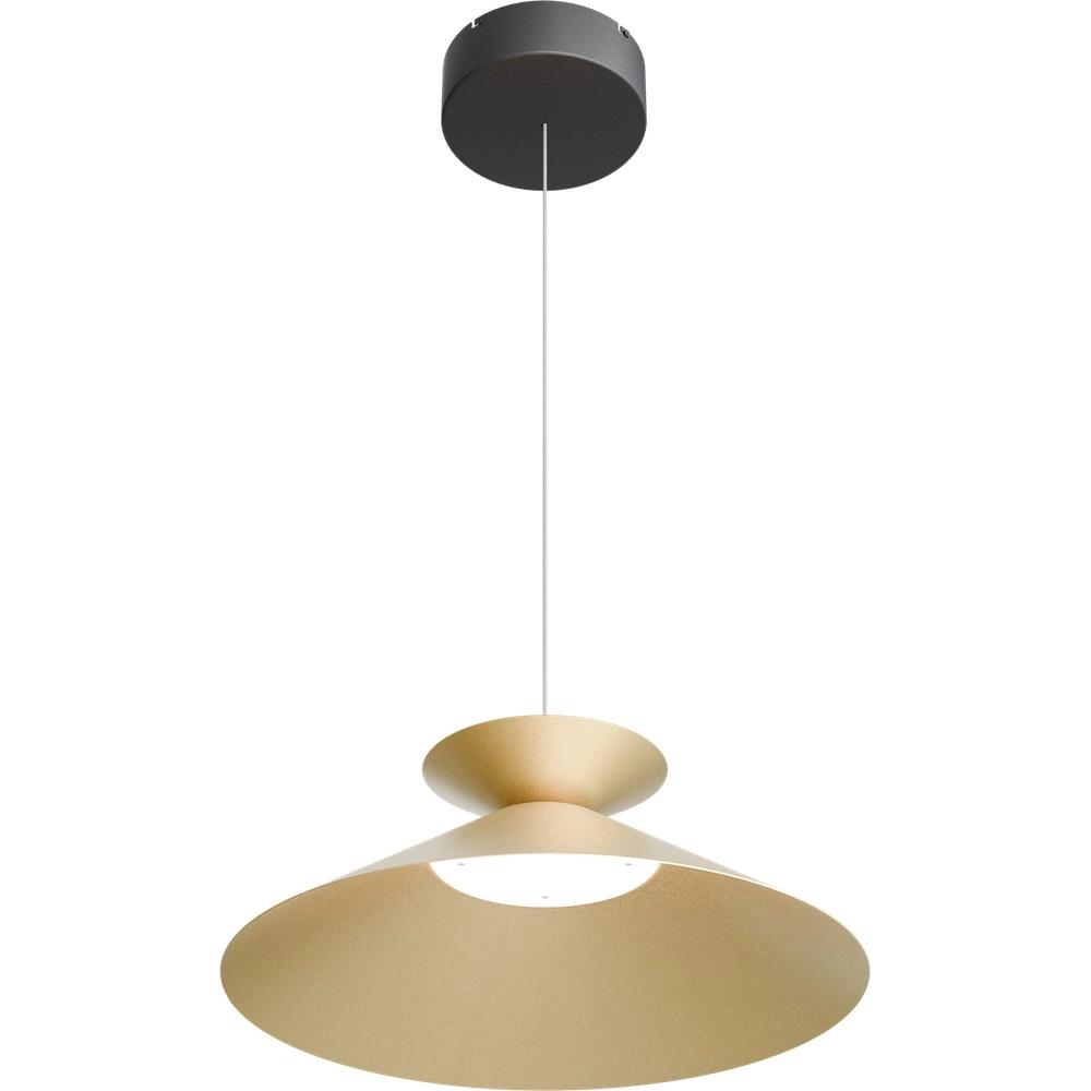 Hanglamp Ceppo zwart met goud Ø 45cm met uplight