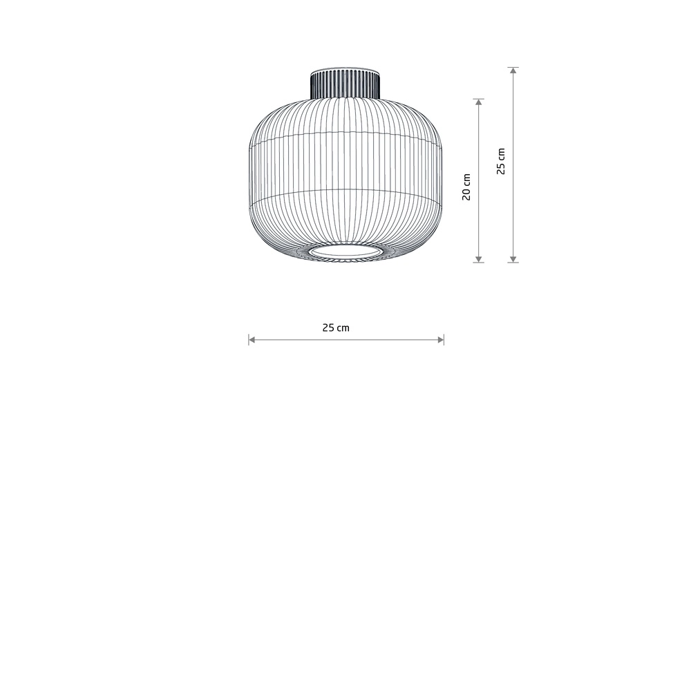 Plafondlamp Aurora Ø 25cm zand bruin Lyora 5903139119702