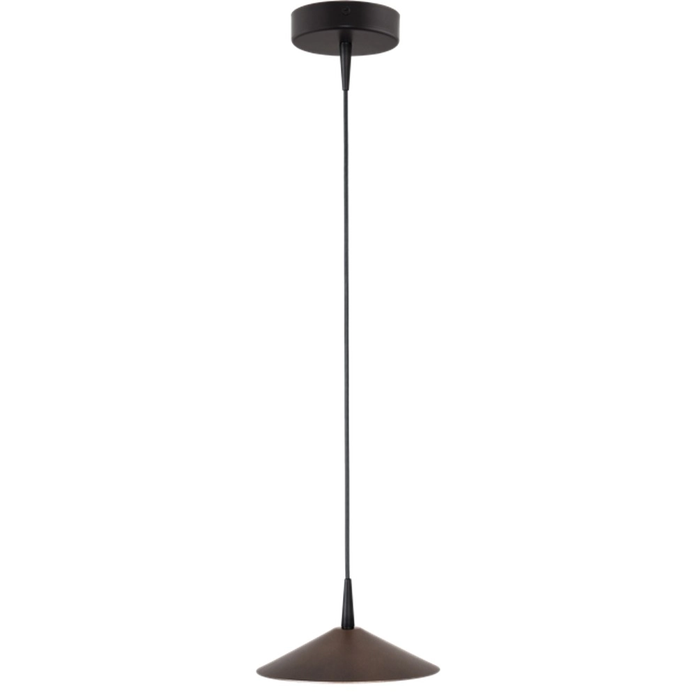 Design hanglamp Ceppo zwart met cacao bruin Ø 18cm