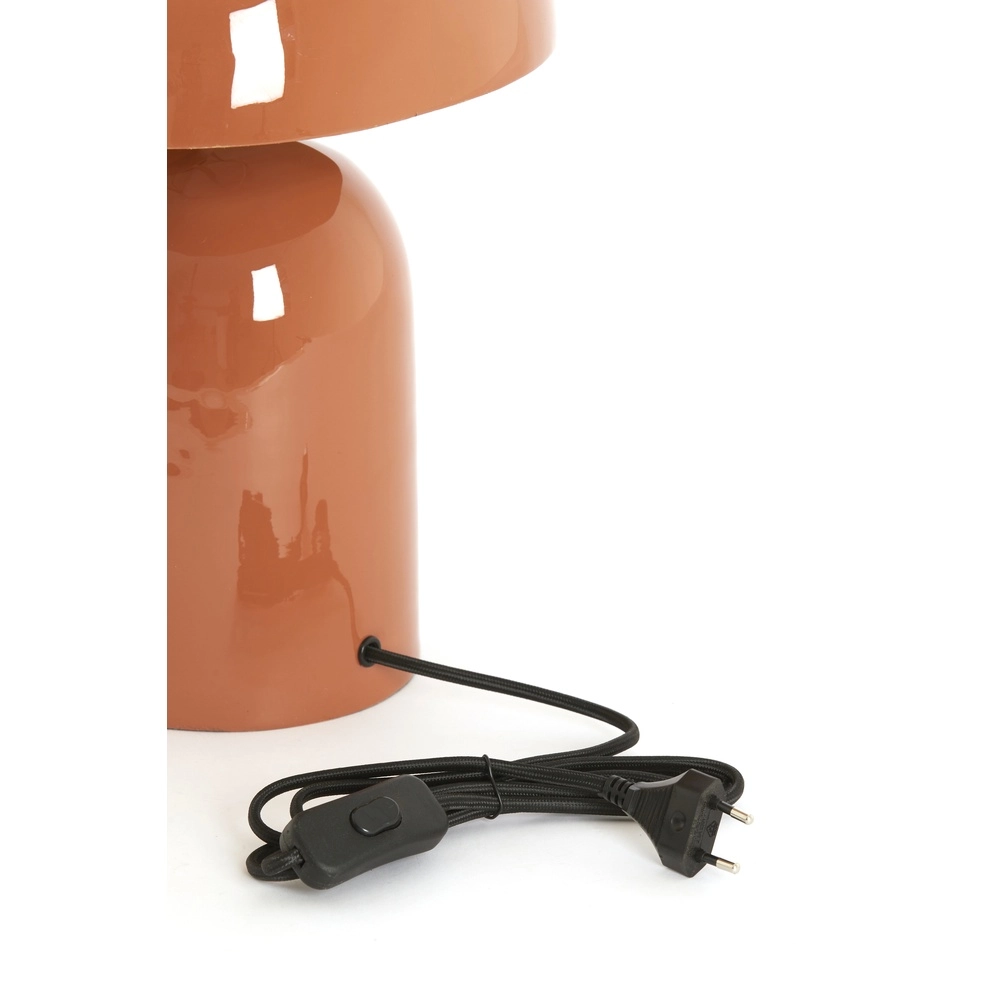 Schemerlamp Todd ovaal - glans donker oranje Light & Living 8717807818951