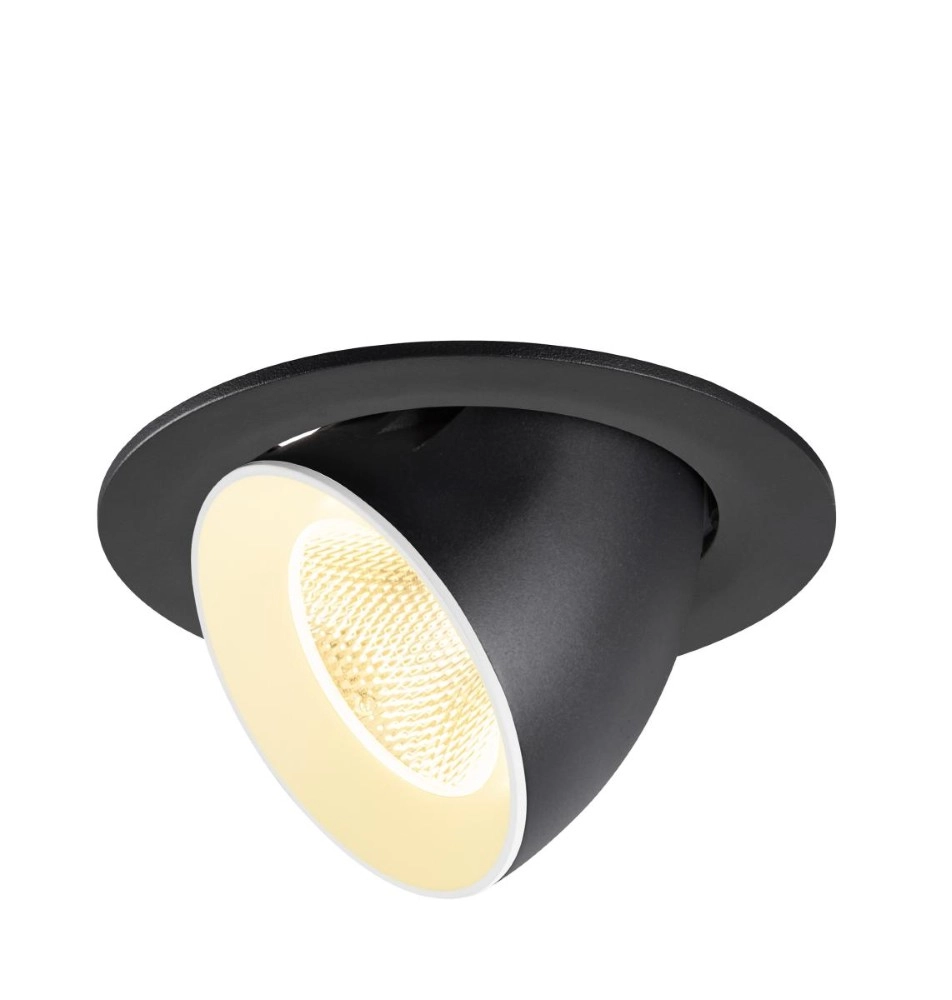 Inbouwspot Numinos Gimble L zwart/wit 3000K - 20gr SLV 4024163310321