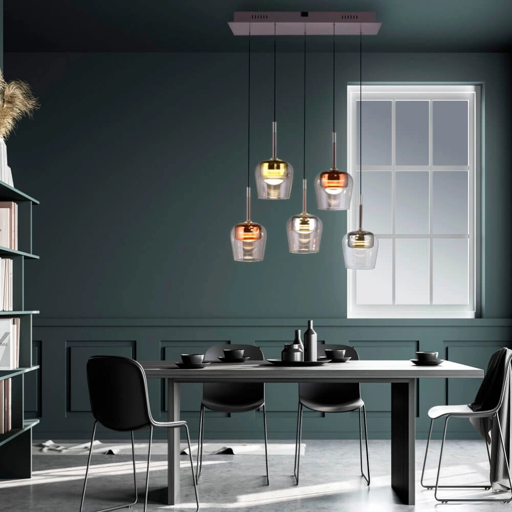 5-lichts hanglamp Q-Kon meerdere kleuren Paul Neuhaus 4012248383889