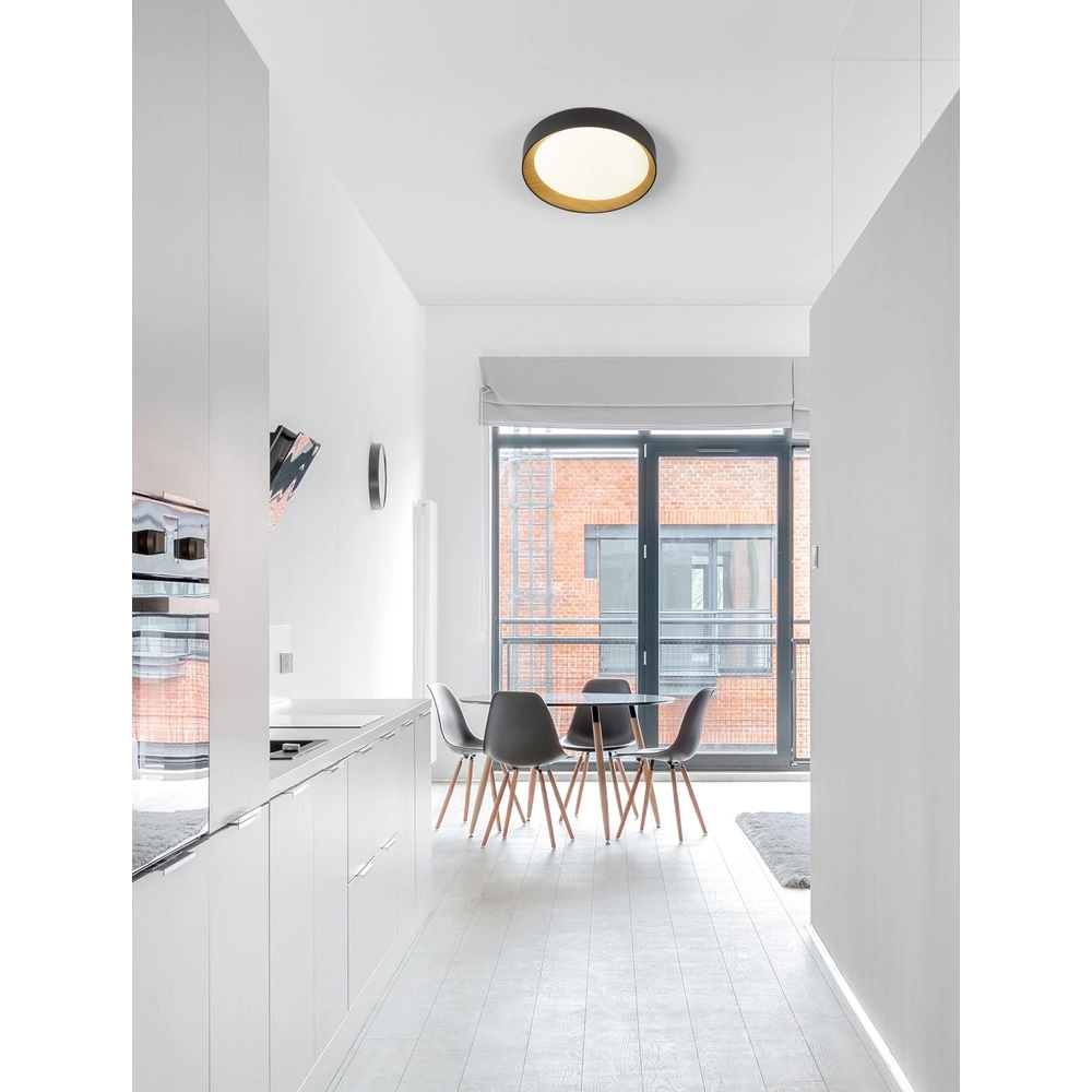 Plafondlamp Stake zwart Ø 45cm Lyora 5212017445933