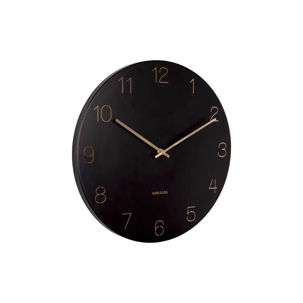 Wandklok Charm zwart - Ø 40cm Karlsson 8714302691942