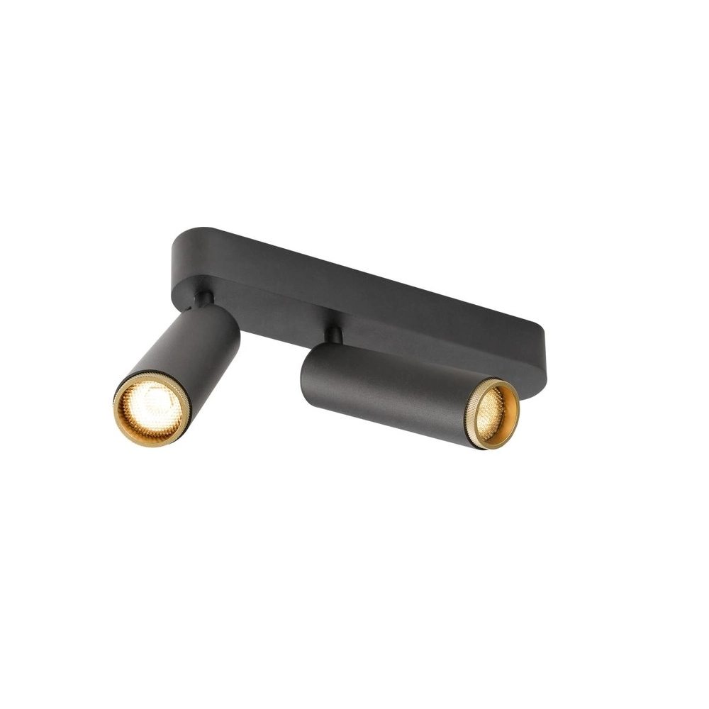 Opbouwspot Grip! M 2-lichts zwart 2700K