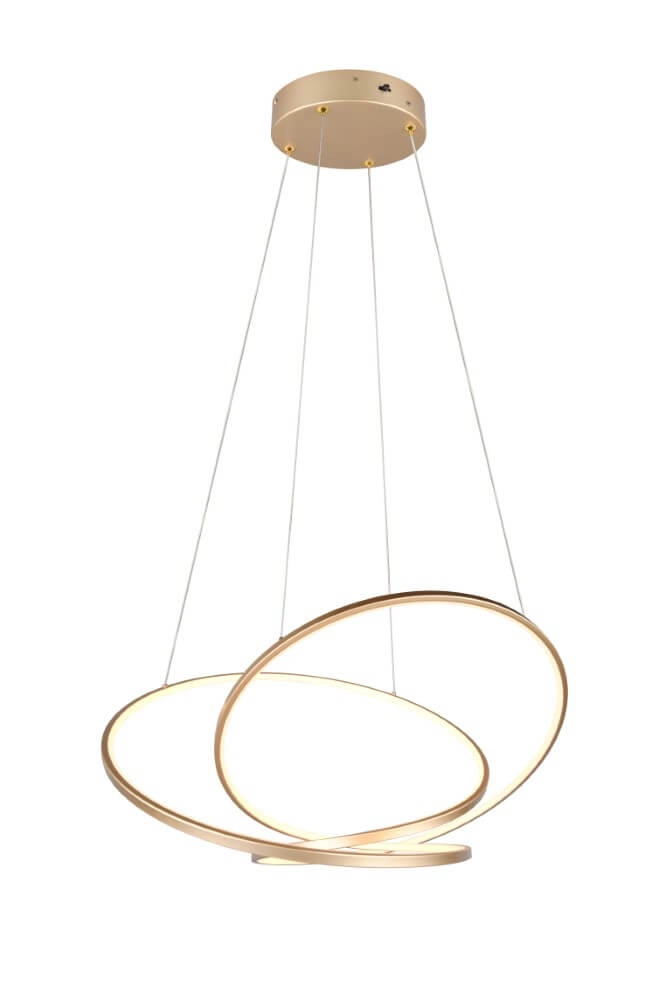 Vide hanglamp Darvin goud - 75cm