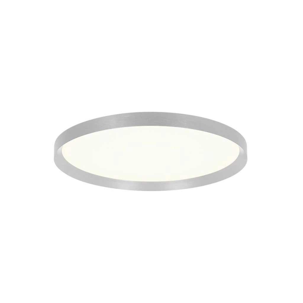Moderne plafonniere Flady metaal grijs Ø30cm