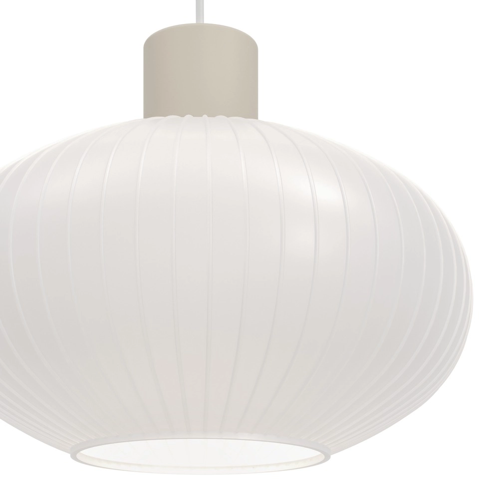 Design hanglamp Dasmina zand bruin met wit Ø 25cm Eglo 9008606406326