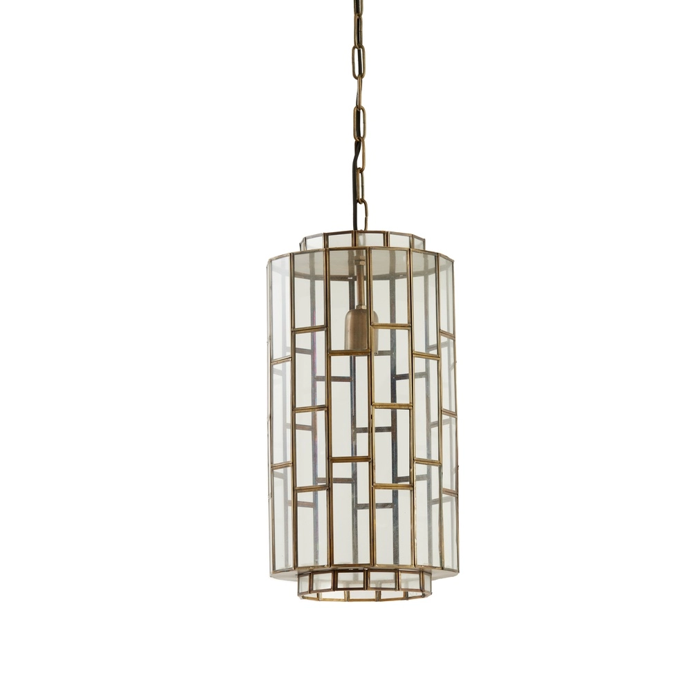 Glazen hanglamp SÃ¸strene Ø 24cm - glas met messing