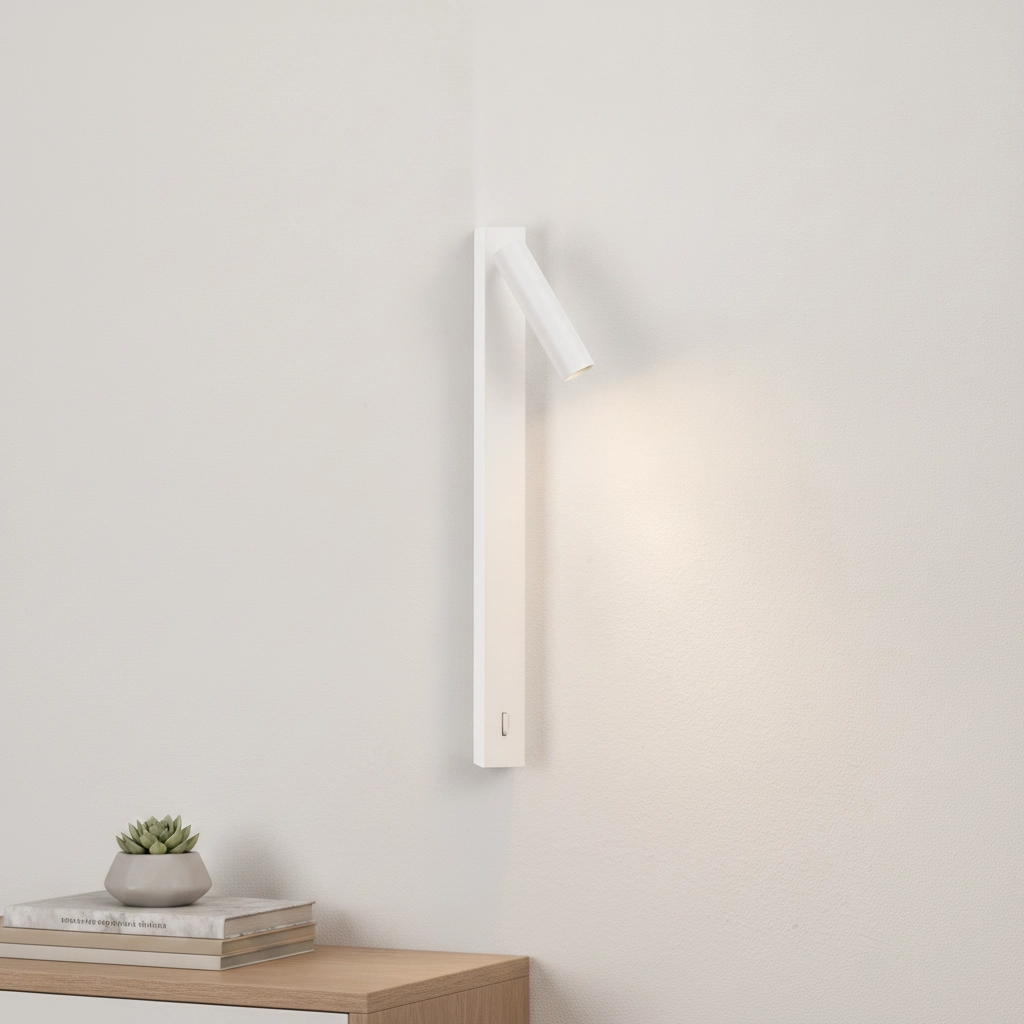 Bedlampje Tondo wit