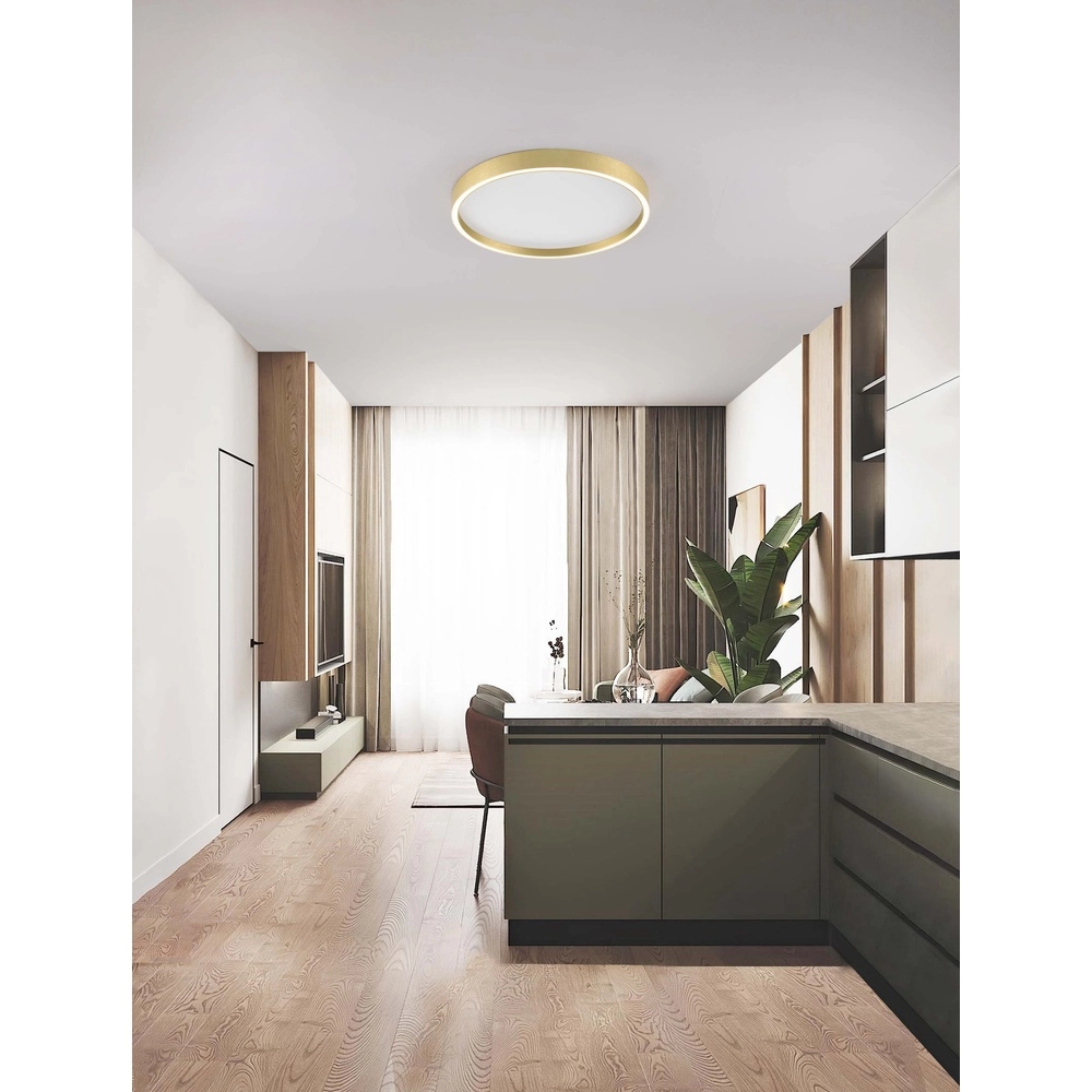 Plafonniere Istos Ø 50cm goud Lyora 5212017448910
