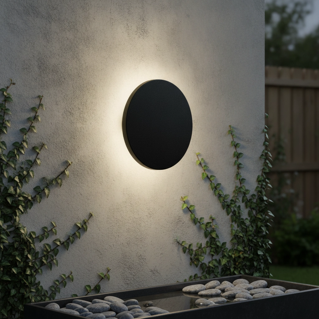 Zwarte wandlamp Tower design