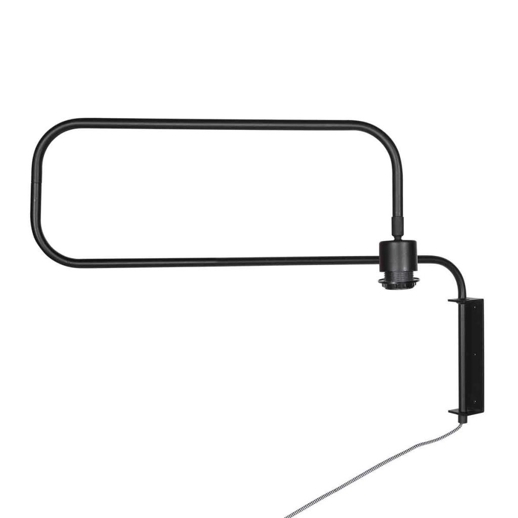 Zwarte wandlamp Bloeba met kurk kap Ø40cm Steinhauer 8712746180510