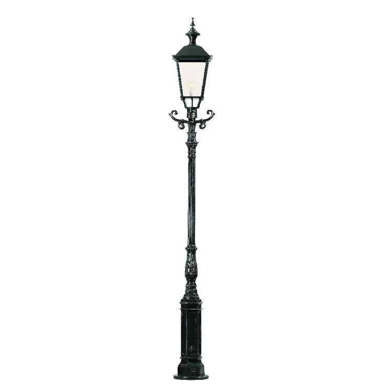 Nostalgische tuinlamp Wenen zwart