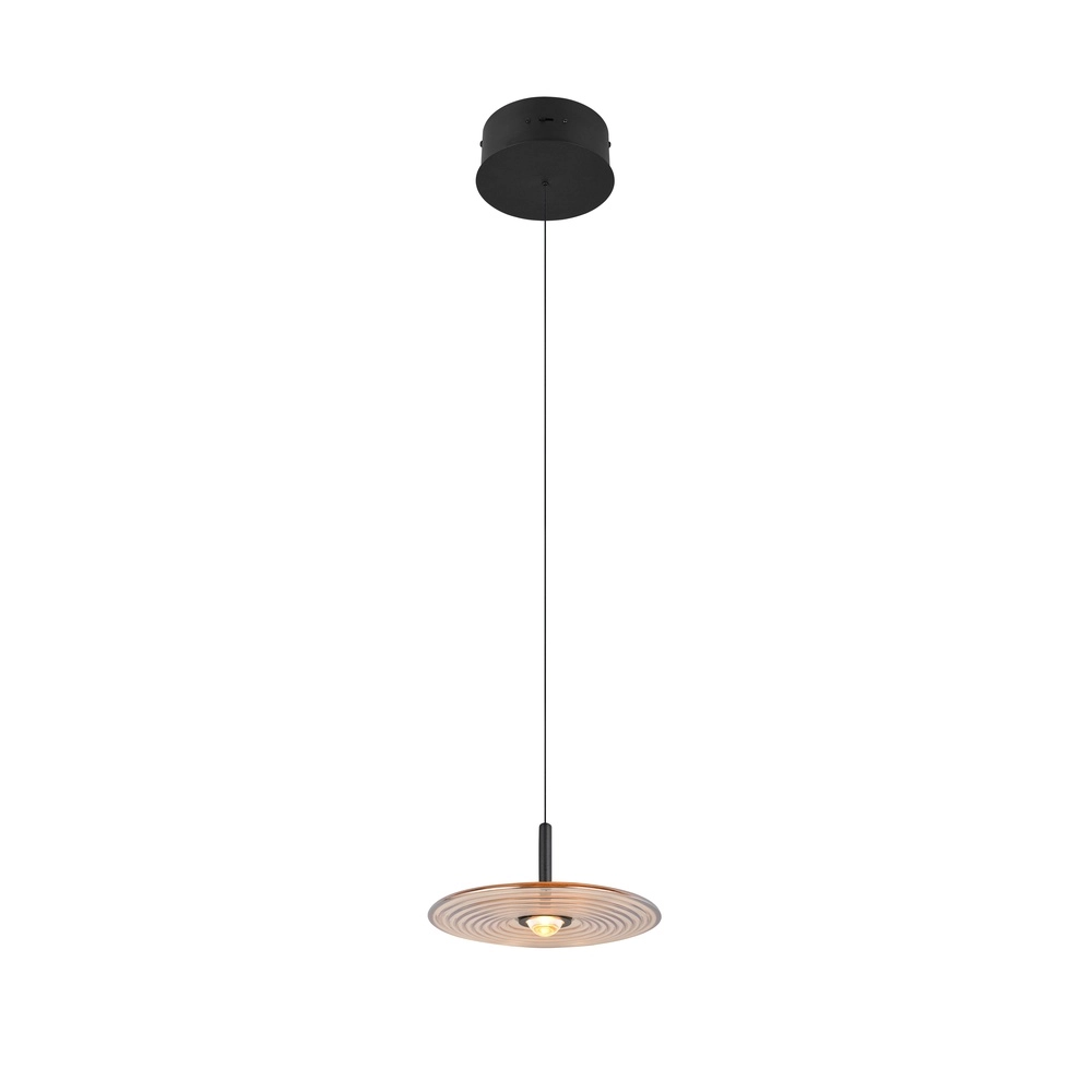 Design hanglamp Sirena amber glas