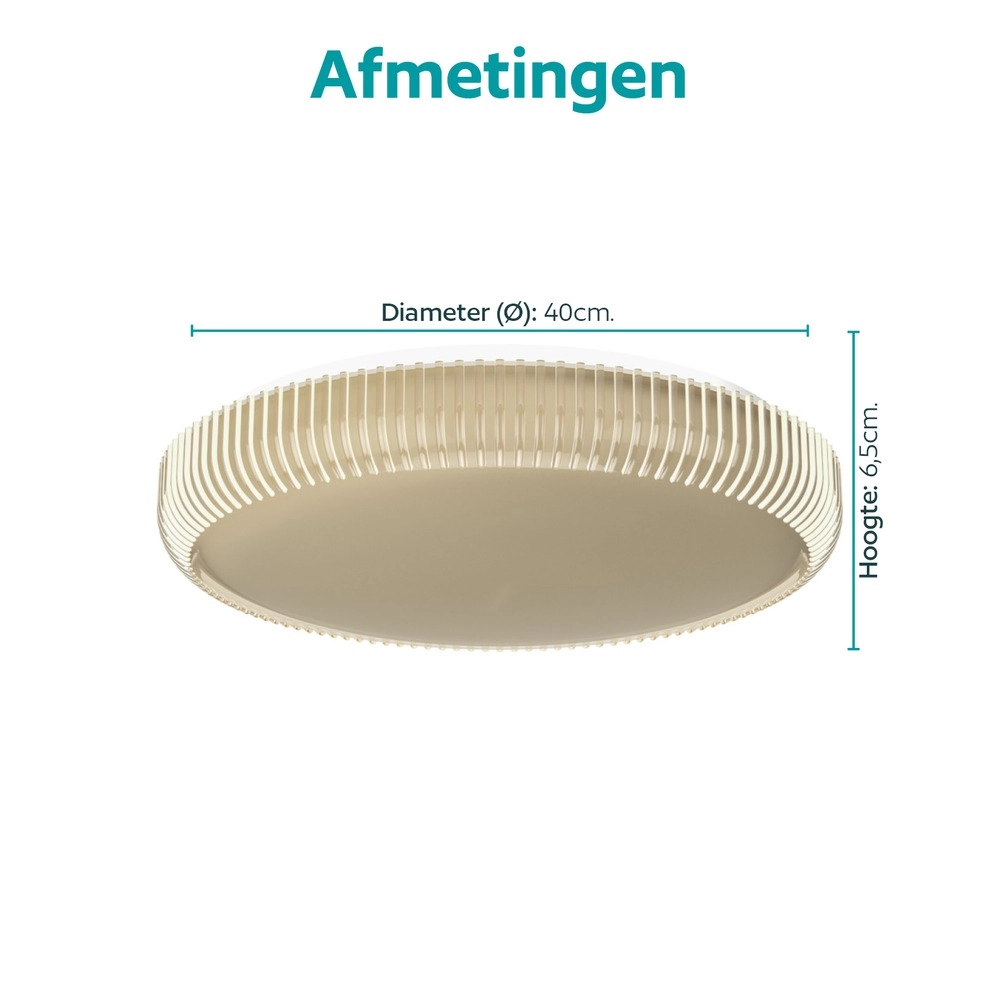 Witte plafondlamp Montedoro Ø 40cm Eglo 9008606399697