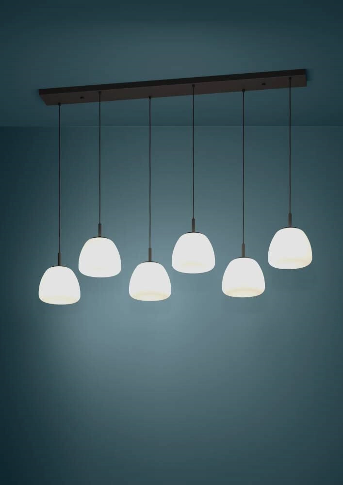 Eetkamer hanglamp Balmes 5x opaal glas Stars of Light 9008606243174