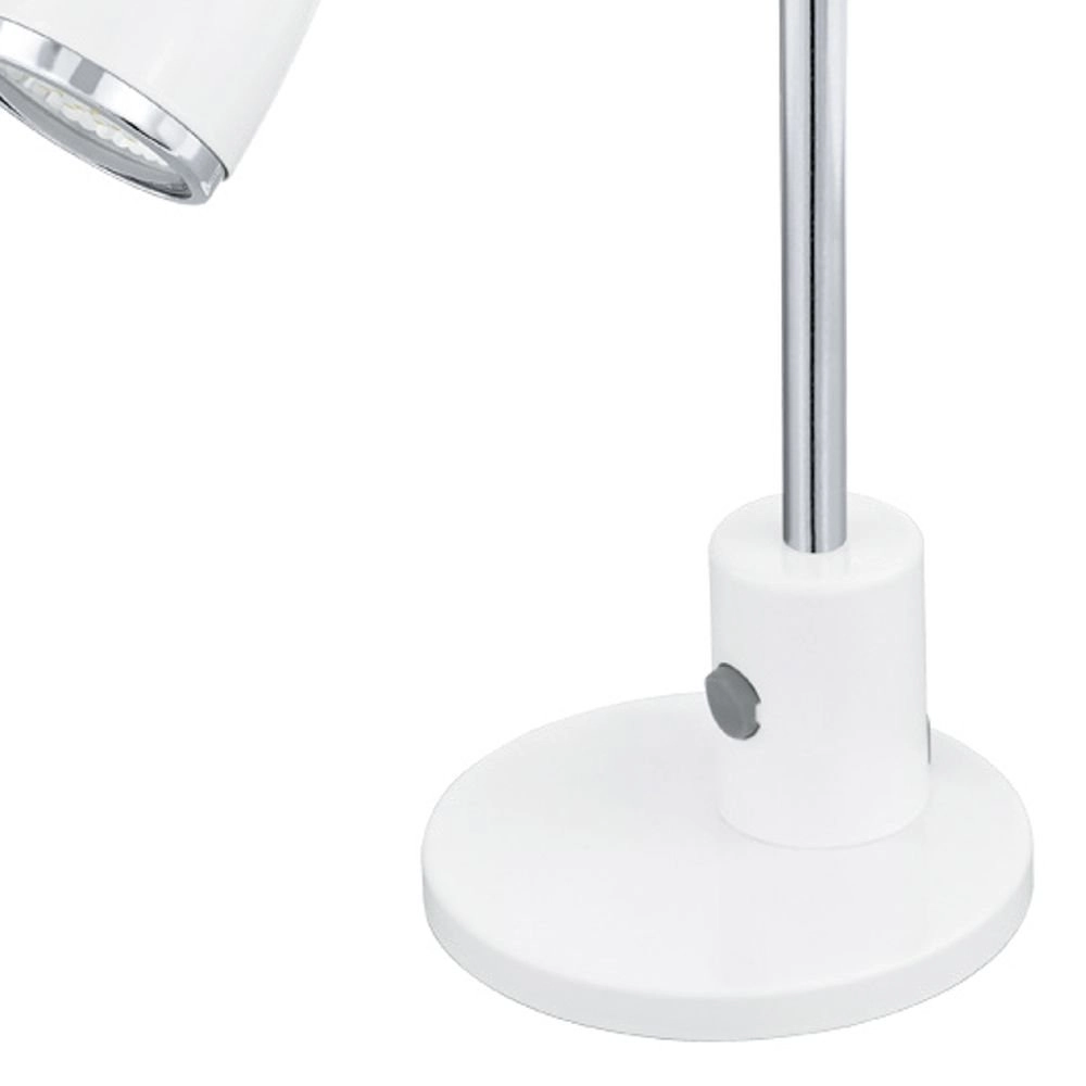 Led tafellamp Fox wit met chroom Eglo 9002759928728