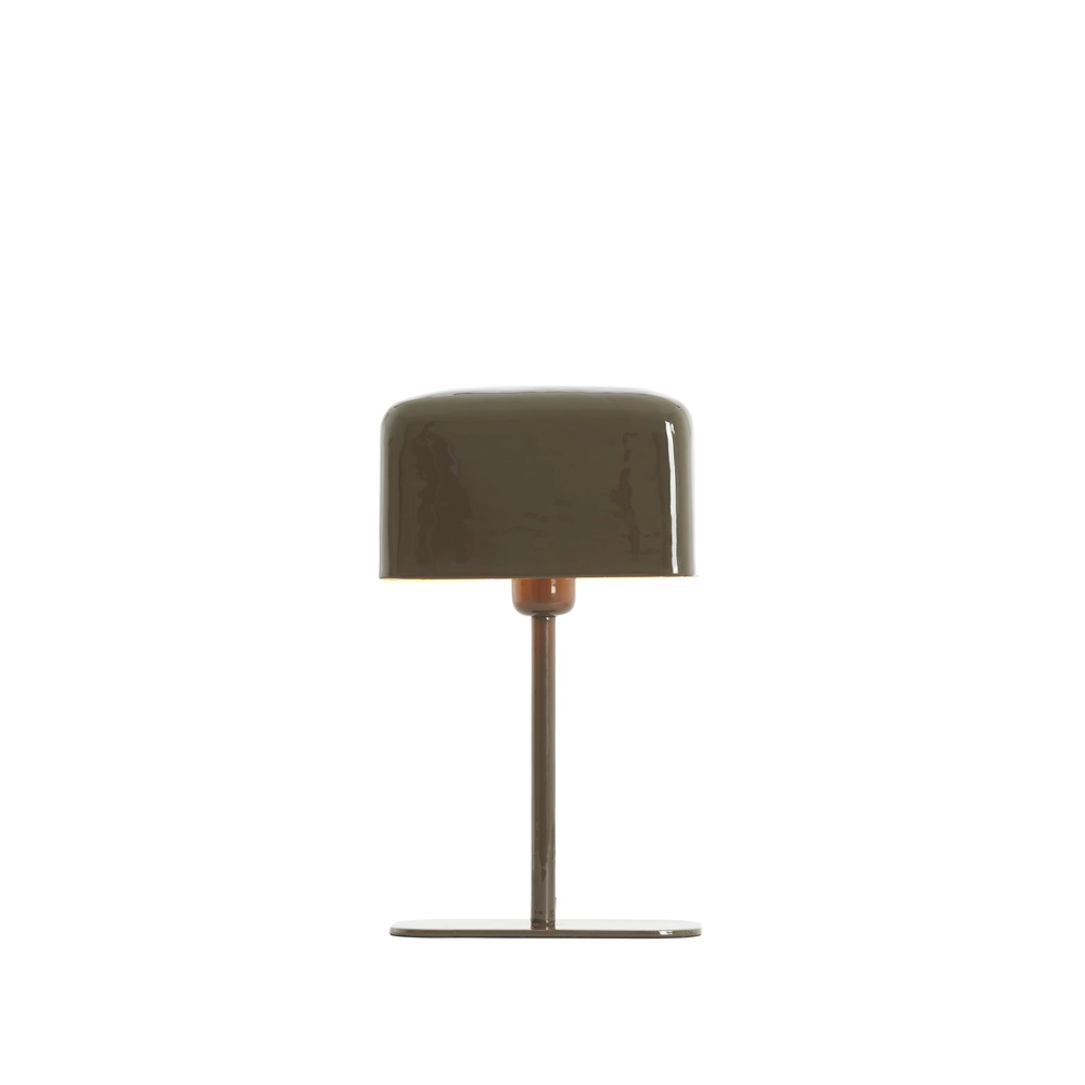 Nachtkastlamp Elenie 20x10cm - glans donker bruin Light & Living 8717807818746