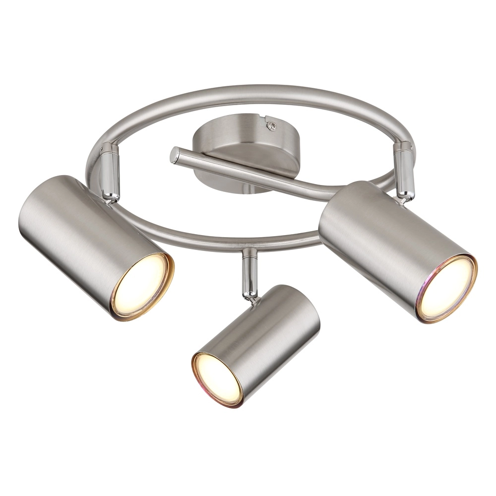 3-lichts plafondlamp Allvi nikkel