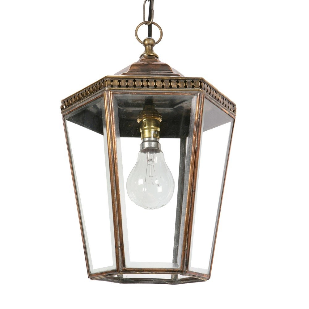 Antieke hanglamp Chelsea 1-lichts - antiek koper (ANT) Limehouse