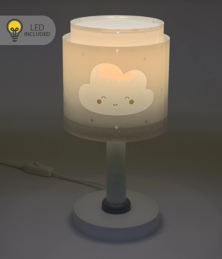 Tafellampje Baby Dreams wit glow in the dark Dalber 8420406002590