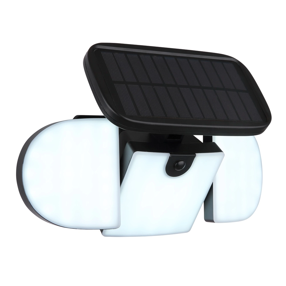 Zwarte wandlamp Torqen solar Globo 9007371459063