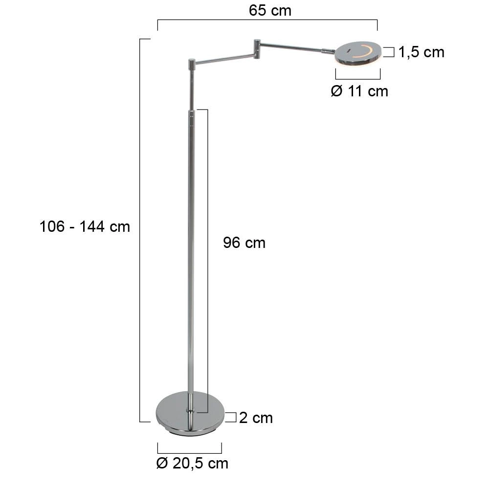 Leeslamp Soleil chroom Steinhauer 8712746181319