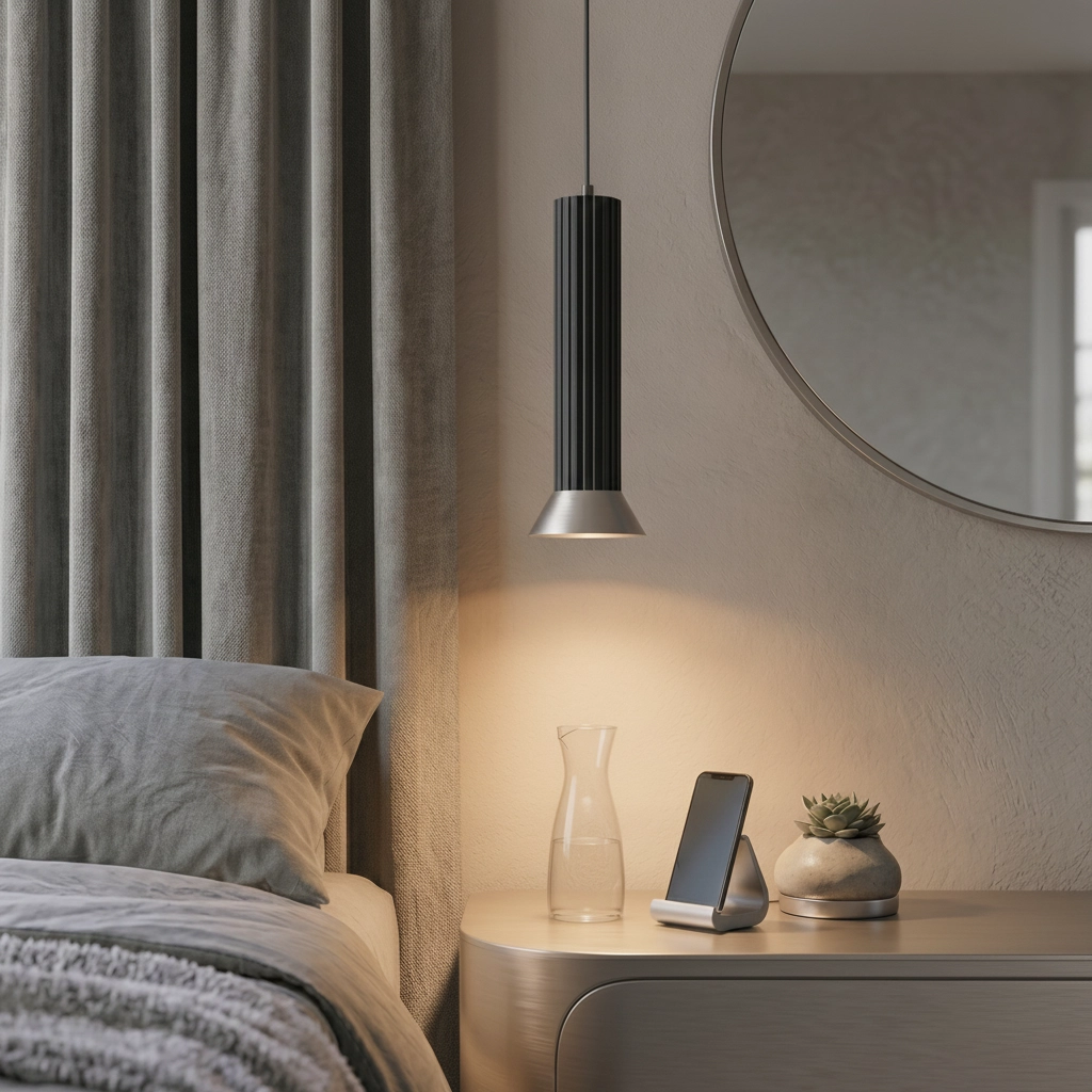 Hanglamp Luvia zwart met brons