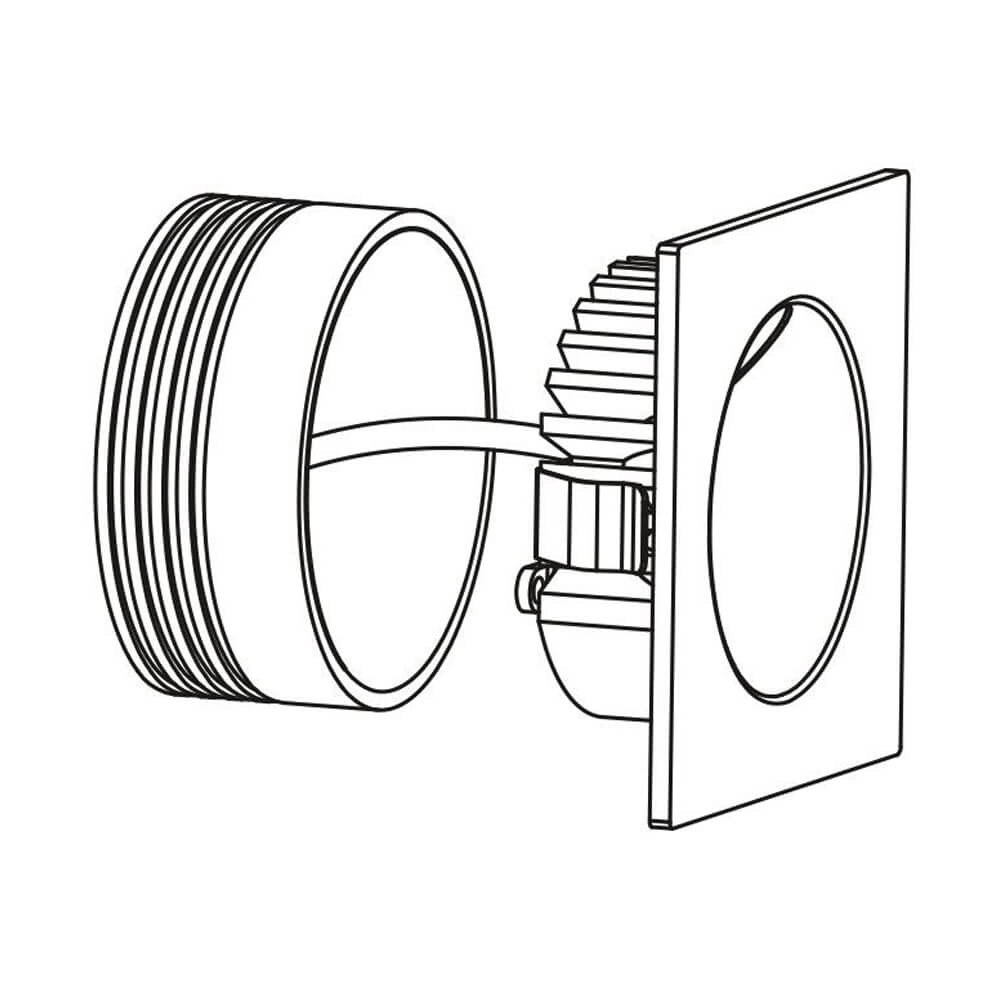 Trapverlichting Zarate 8cm wit Eglo 9002759969011