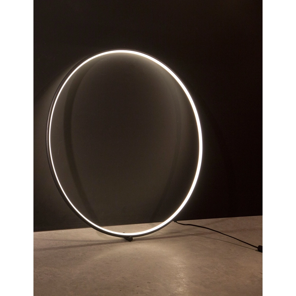 Vloerlamp Ring zwart Ø 79cm