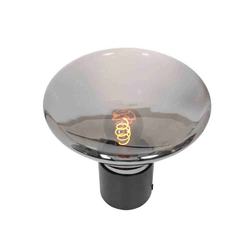 Tafellamp Ambiance zwart met smoke glas Steinhauer 8712746165074