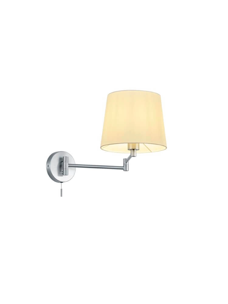 Wand lamp Lyon nikkel mat