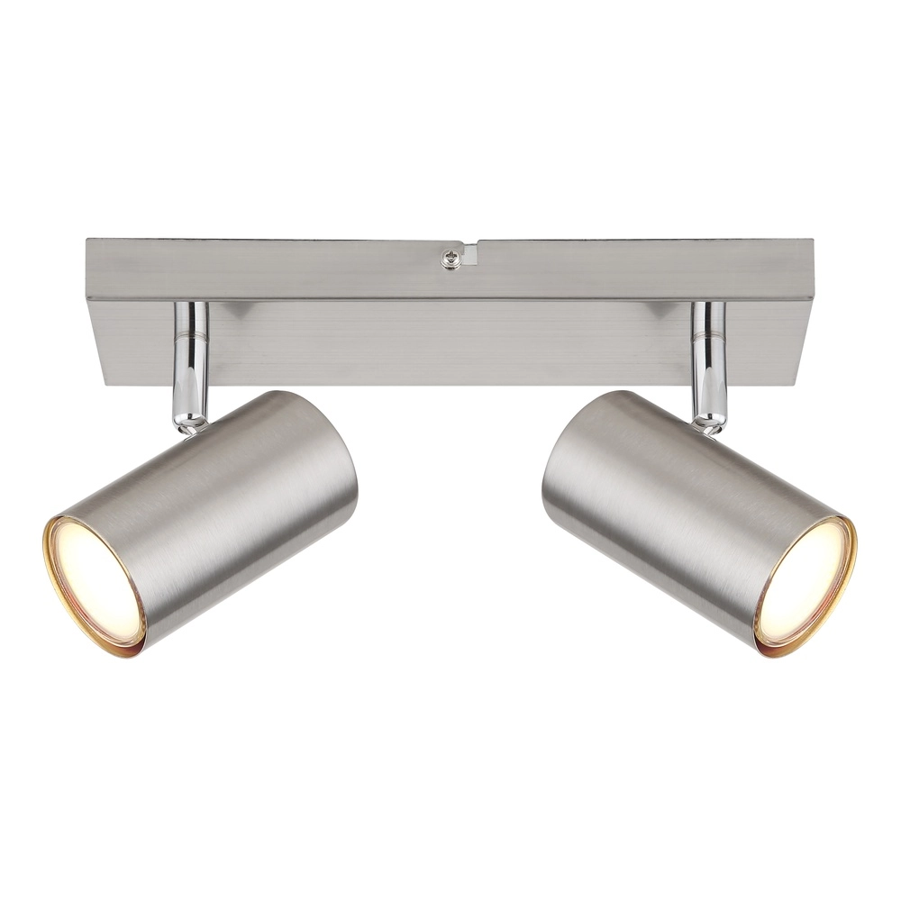 Plafondlamp 2-lichts Robby nikkel Globo 9007371439515