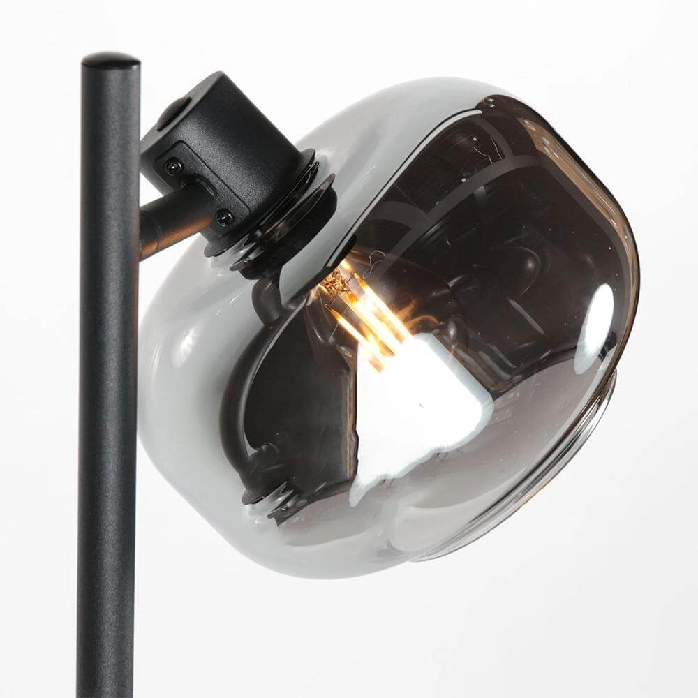 Zwarte vloerlamp Tenebris 2-lichts Steinhauer 8712746178159