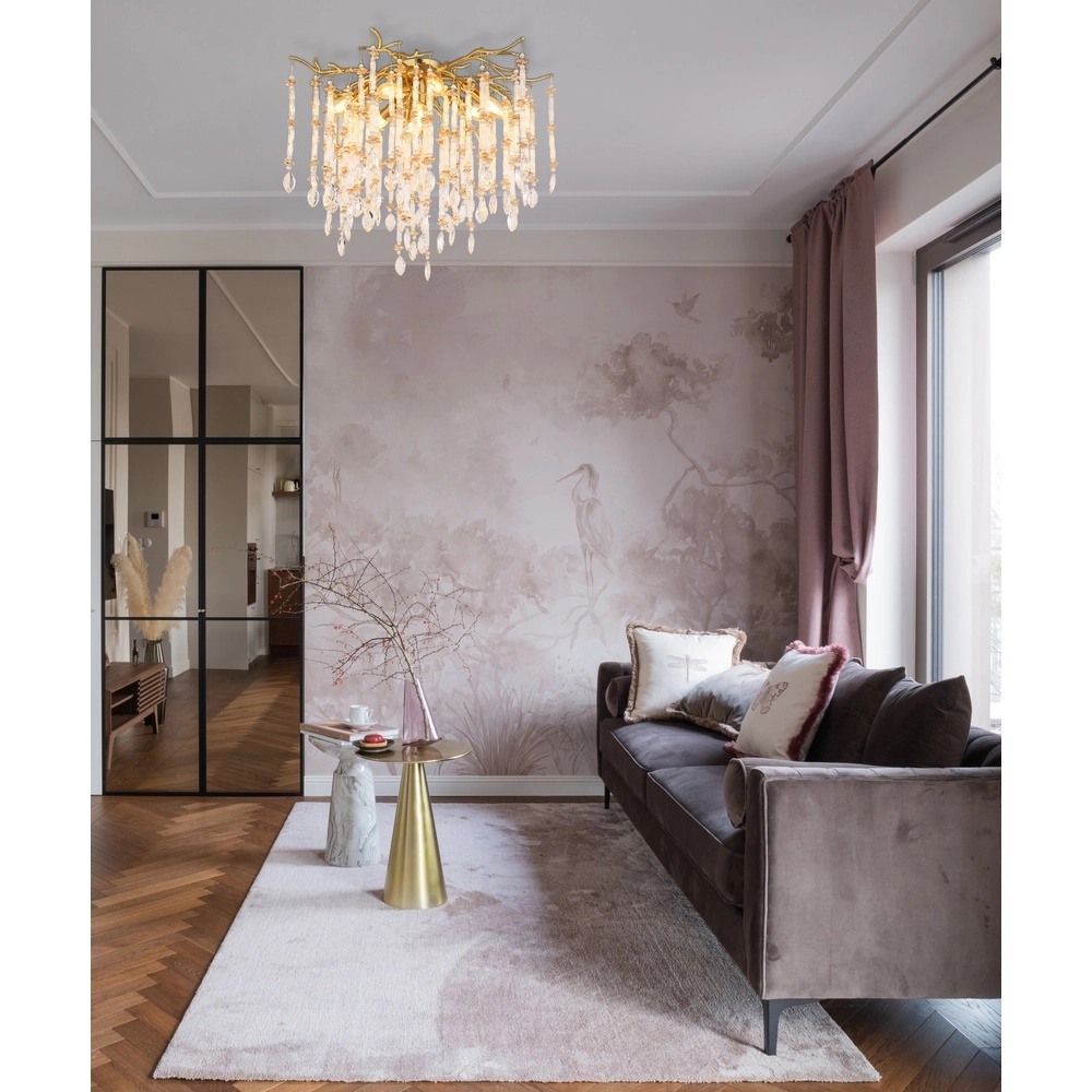 Plafondlamp Gloria Ø 60cm goud Globo 9007371566983