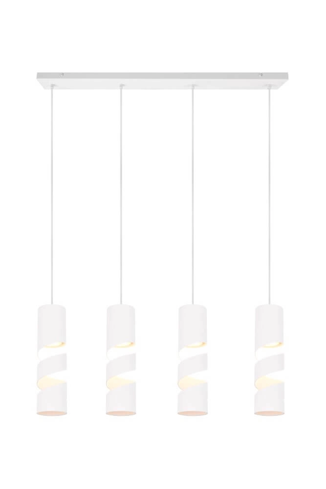 4-lichts koker hanglamp Stream wit Trio 4017807613988