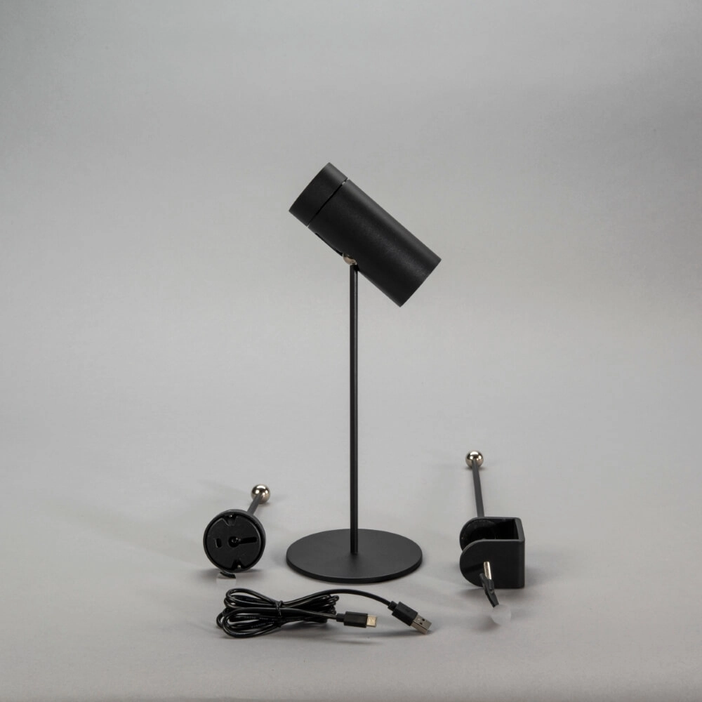 Oplaadbare tafellamp Multi zwart met magneet KonstSmide 7318307844757
