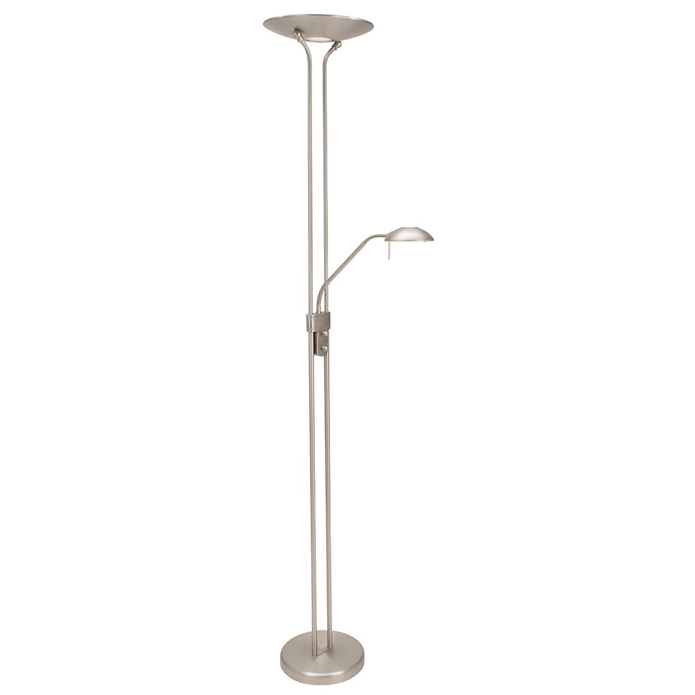 Led staanlamp Mexlite Up 180cm - 3000K metaalgrijs