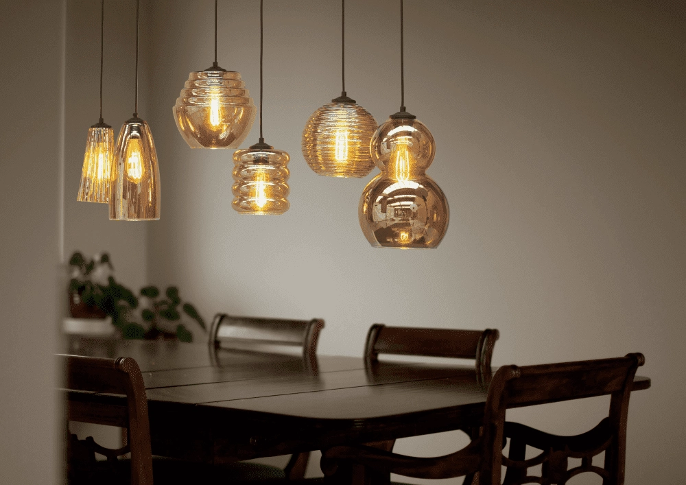 8-lichts hanglamp Quinto 8 zwart met smoke glas Masterlight 8718121216584